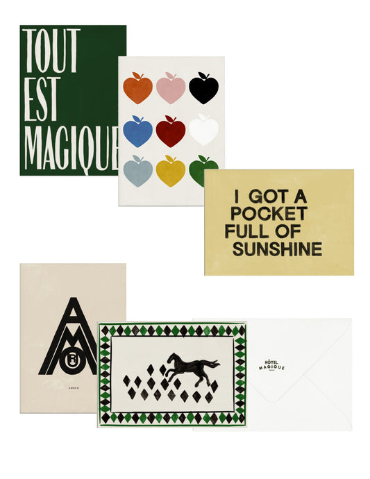 Downtown card set-Hôtel Magique