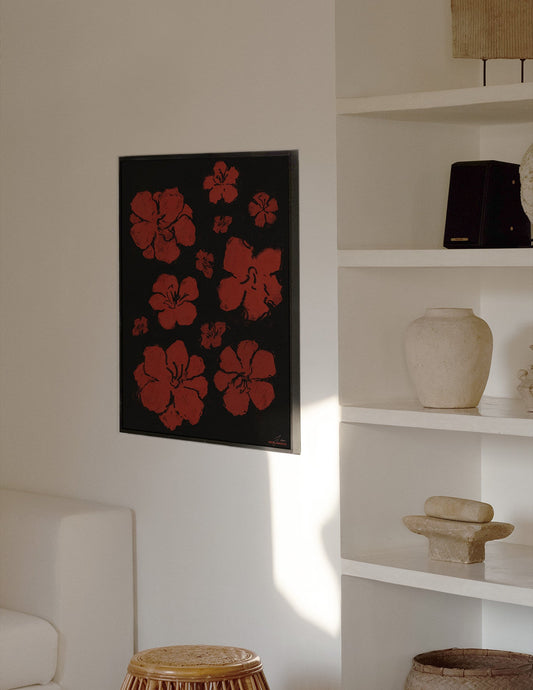 Fleurs de Cactus la Nuit by Irina Jida-Art Print-A3-Unframed-Hôtel Magique