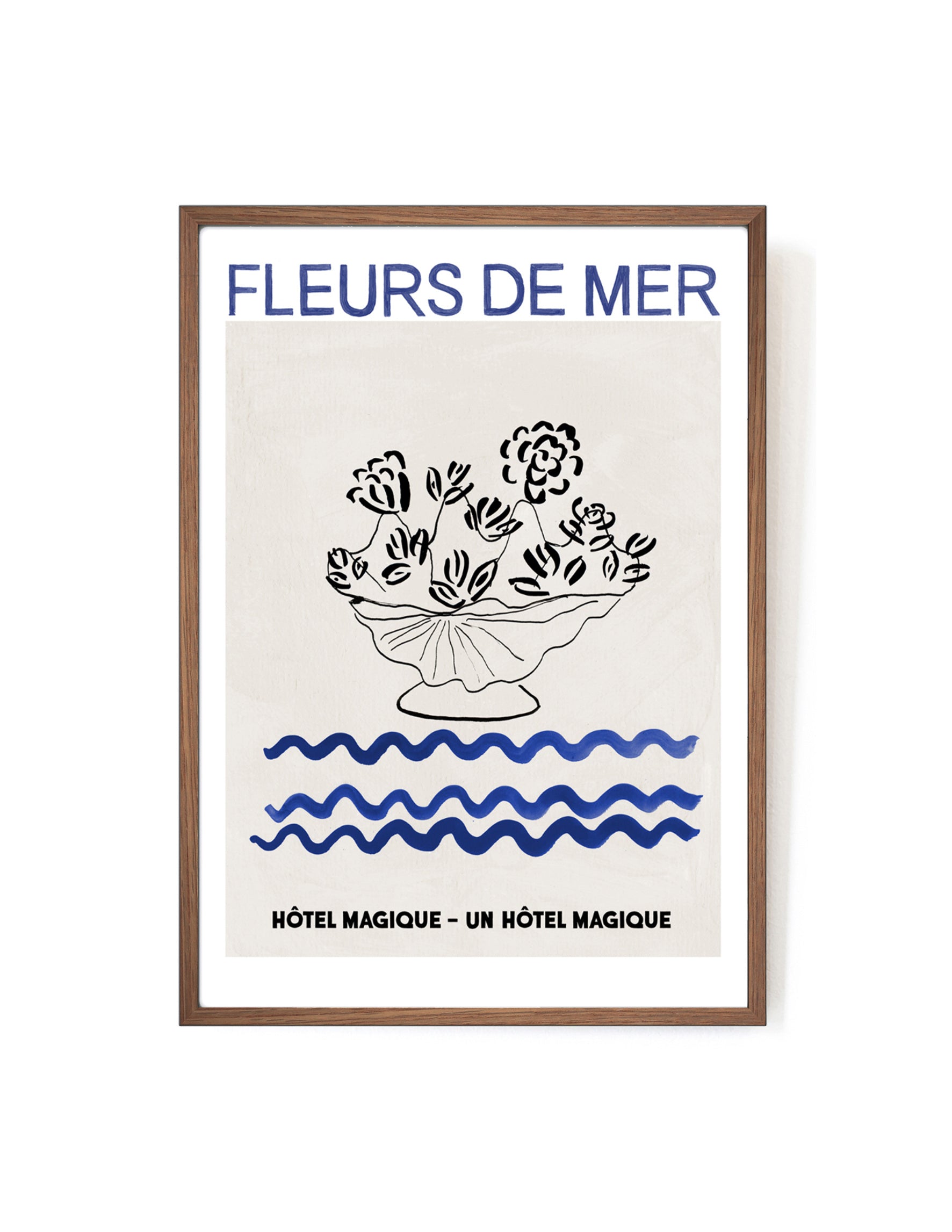 Fleurs de Mer art print-Art Print-A3-Mahogany-Hôtel Magique