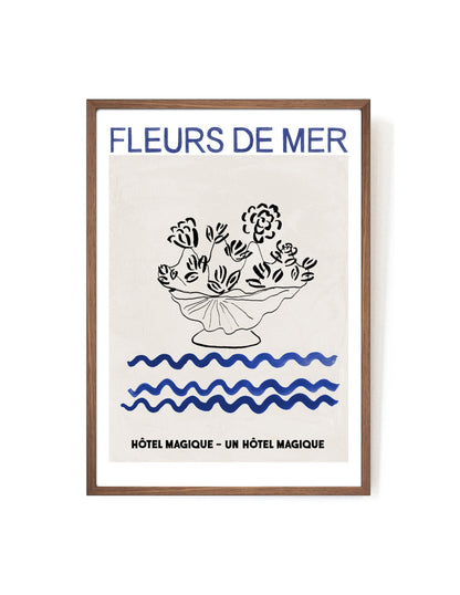 Fleurs de Mer art print-Art Print-A3-Mahogany-Hôtel Magique
