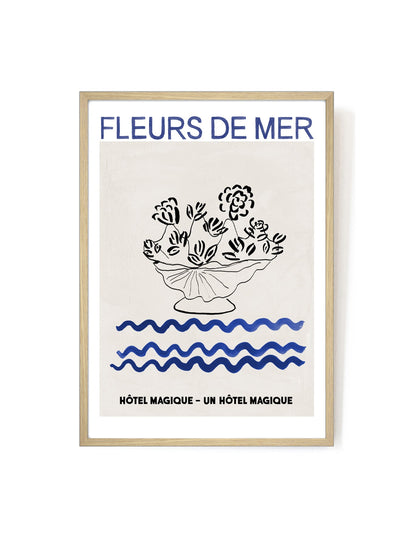 Fleurs de Mer art print-Art Print-A3-Oak-Hôtel Magique