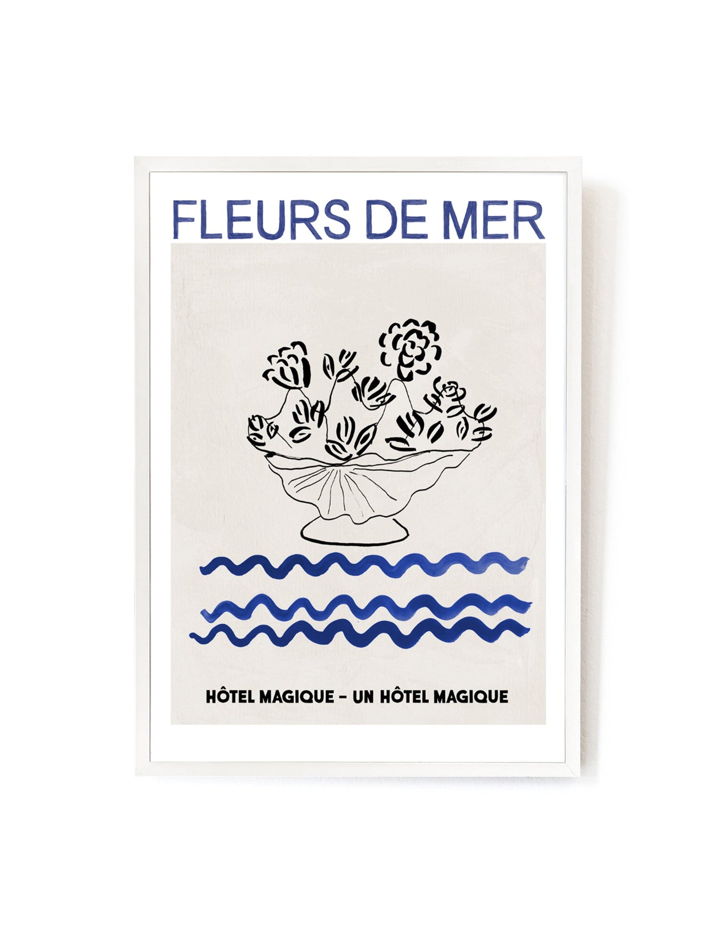 Fleurs de Mer art print-Art Print-A3-White-Hôtel Magique