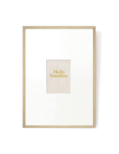 Hello Sunshine card artwork framed-FRAME OAK-Hôtel Magique