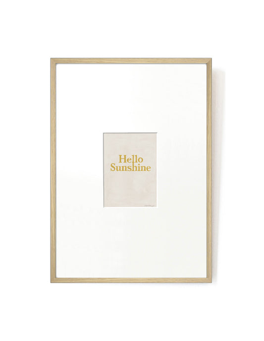 Hello Sunshine card artwork framed-FRAME OAK-Hôtel Magique