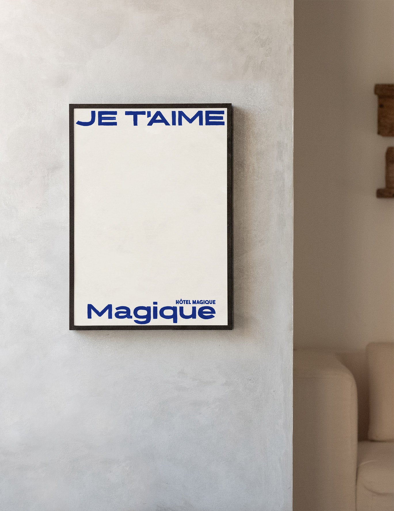 Je T'aime Magique Blue Art Print – Archive Sale Edition-Art Print-Hôtel Magique