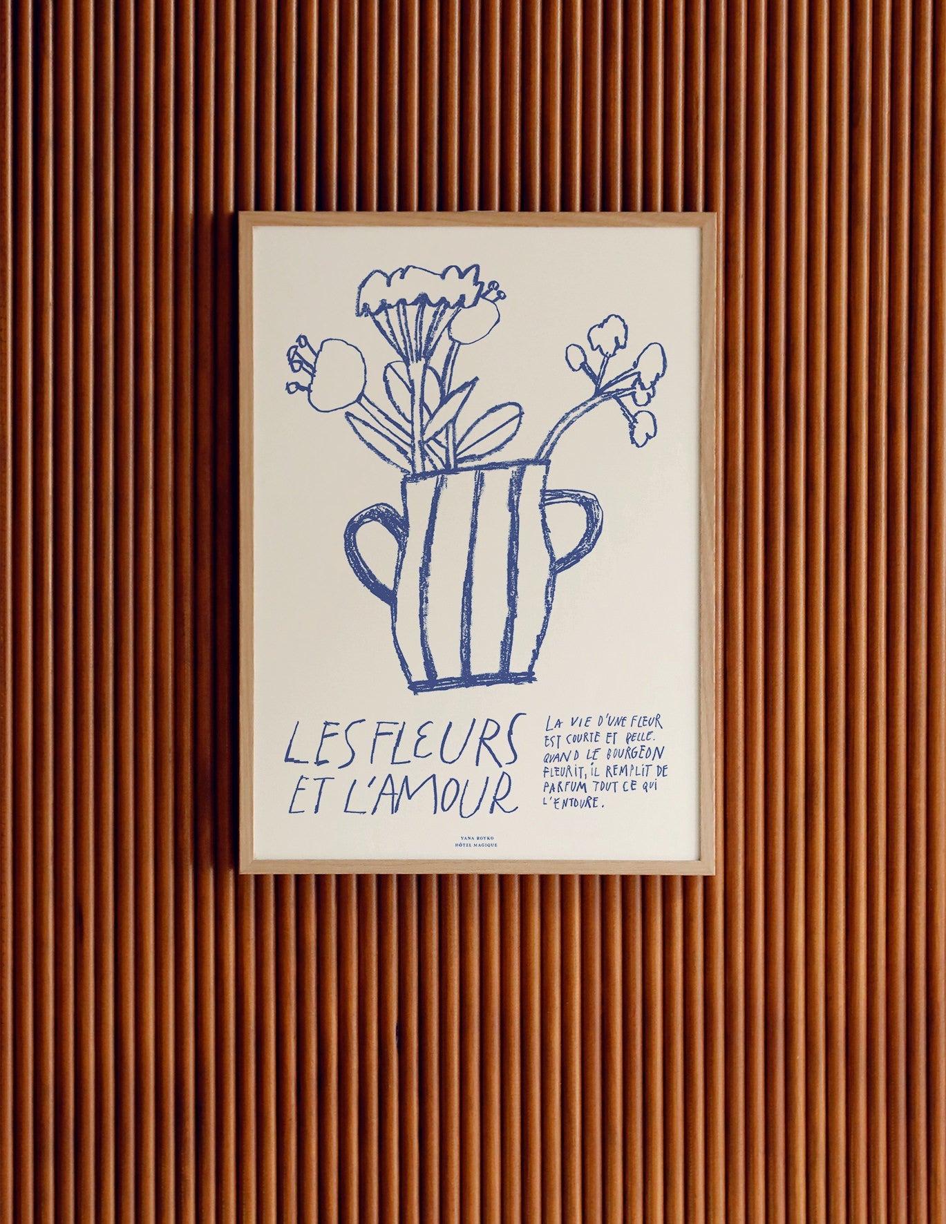 Les Fleurs et L'Amour by Yana Boyko-Art Print-A3-Unframed-Hôtel Magique