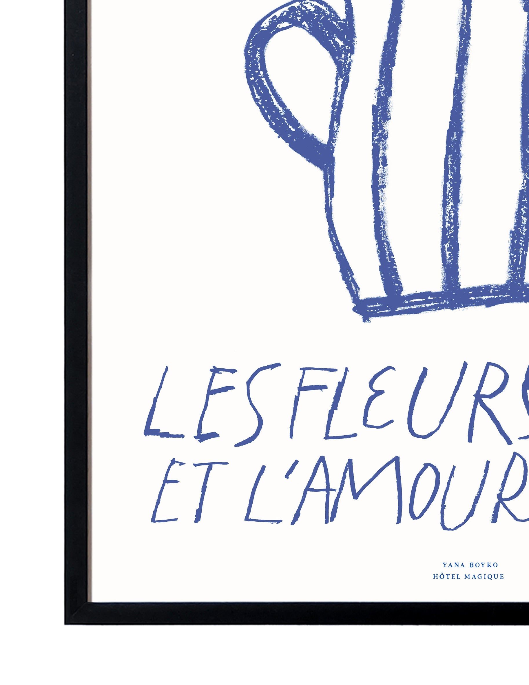 Les Fleurs et L'Amour by Yana Boyko-Art Print-A3-Unframed-Hôtel Magique