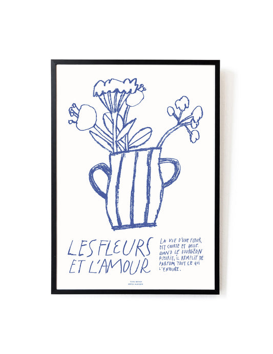 Les Fleurs et L'Amour by Yana Boyko-Art Print-A3-Unframed-Hôtel Magique