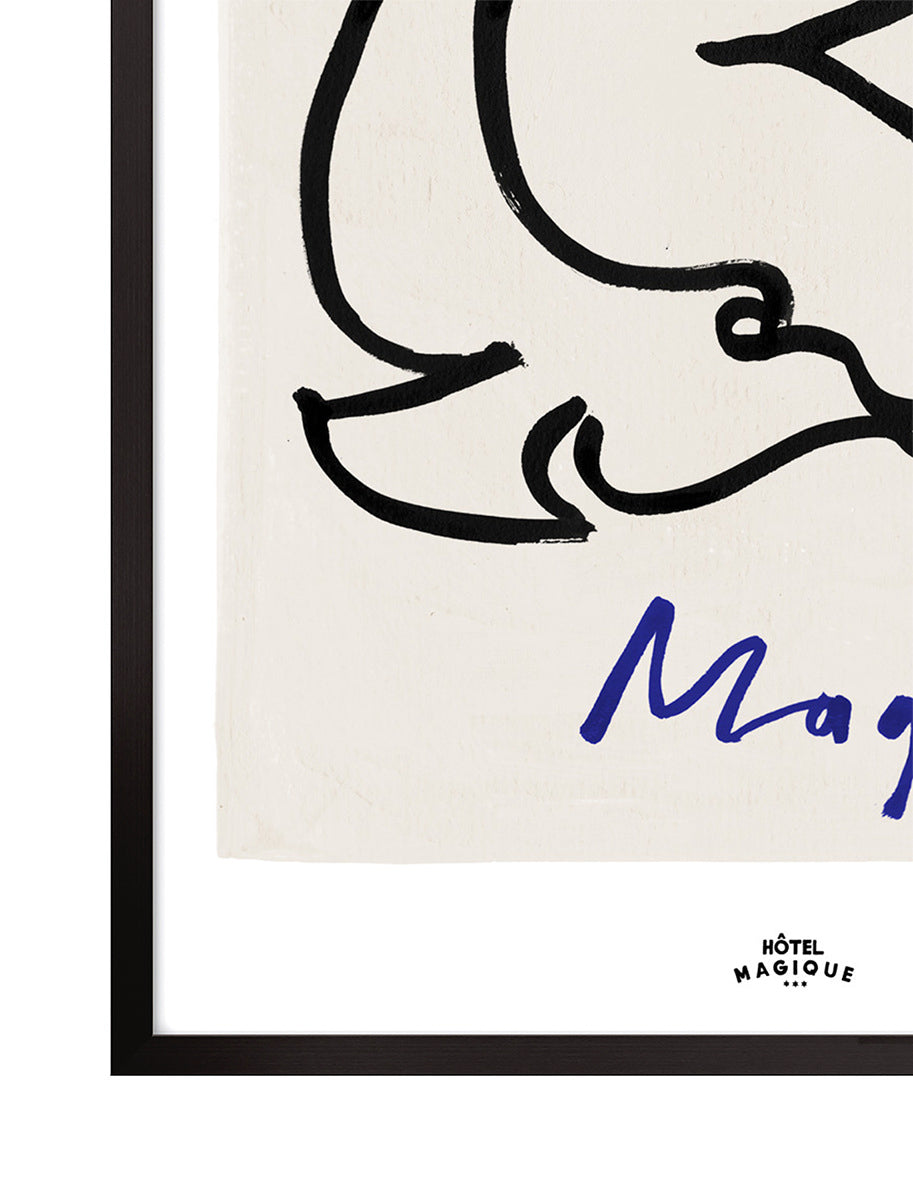 Love Peace and Magique art print-Art Print-A3-Unframed-Hôtel Magique