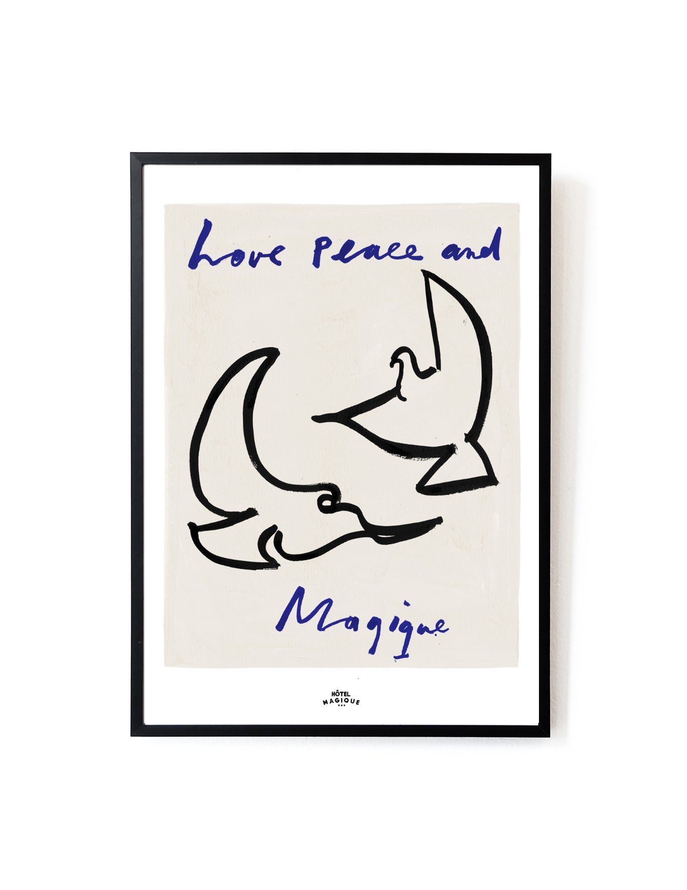 Love Peace and Magique art print-Art Print-A3-Unframed-Hôtel Magique