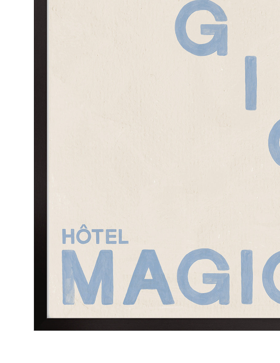 Love and Magique Blue Art Print – Archive Sale Edition-Art Print-A3-Hôtel Magique