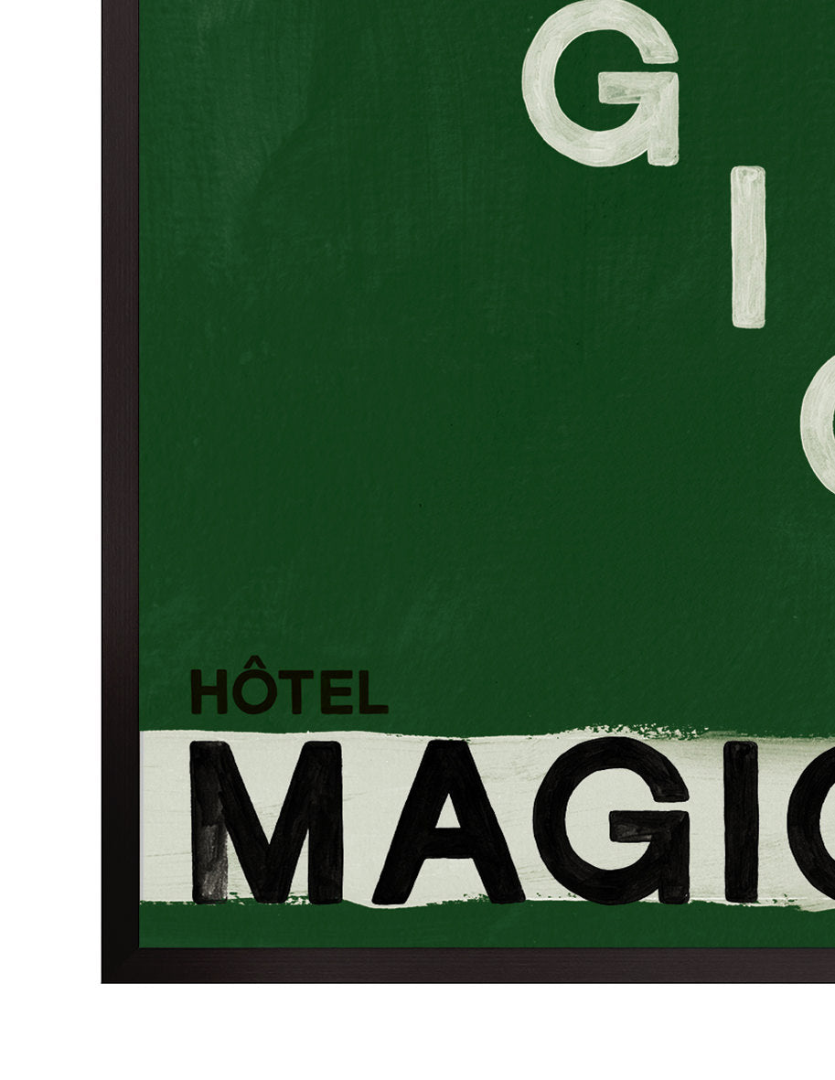 Love and Magique Green Art Print – Archive Sale Edition-Art Print-Hôtel Magique
