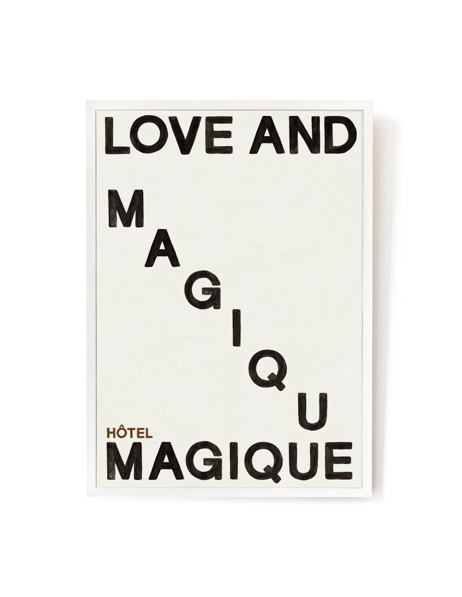 Love and Magique art print-Art Print-A3-White-Hôtel Magique