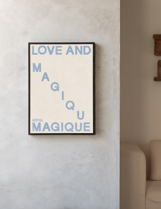 Love and Magique Blue Art Print – Archive Sale Edition