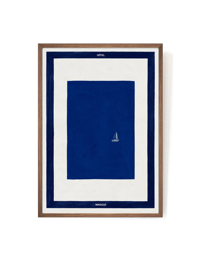 Magique Blue art print-Art Print-A3-Mahogany-Hôtel Magique