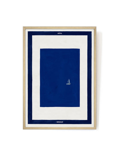 Magique Blue art print-Art Print-A3-Oak-Hôtel Magique
