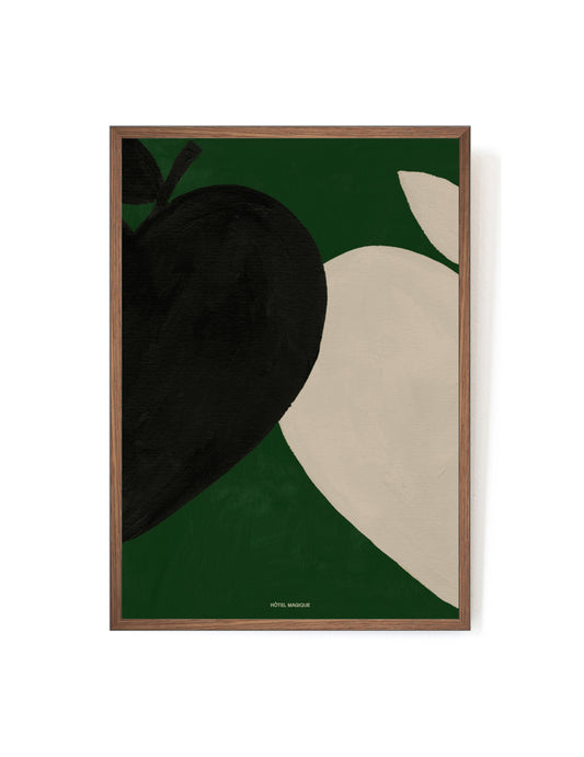 Magique in Green art print-Art Print-A3-Mahogany-Hôtel Magique