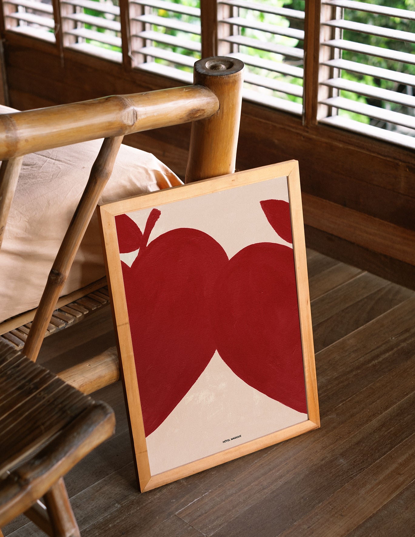 Magique in Red art print-Art Print-A3-Unframed-Hôtel Magique