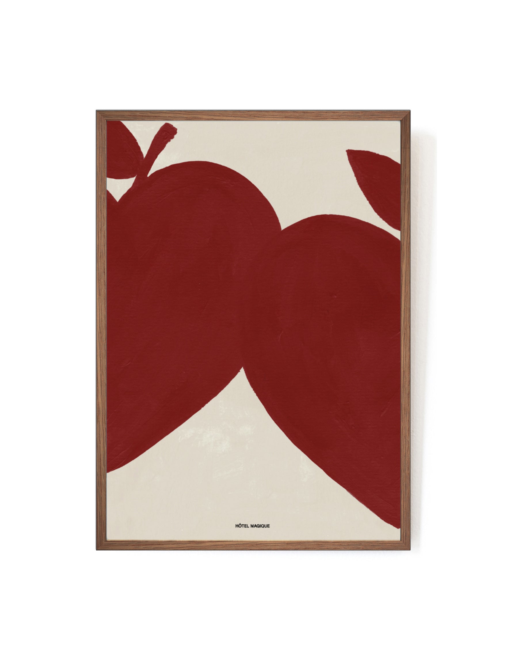 Magique in Red art print-Art Print-A3-Mahogany-Hôtel Magique