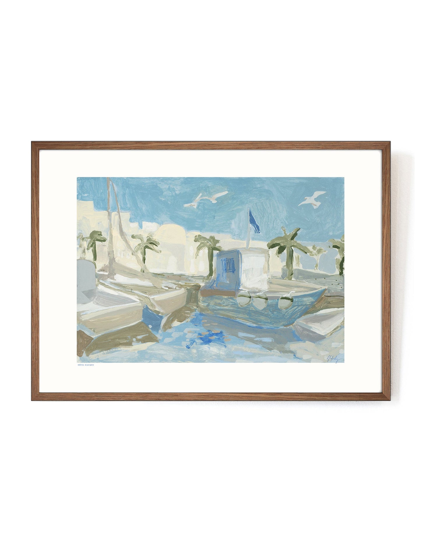 Morning Walk by Blakely Made-Art Print-A3-Mahogany-Hôtel Magique