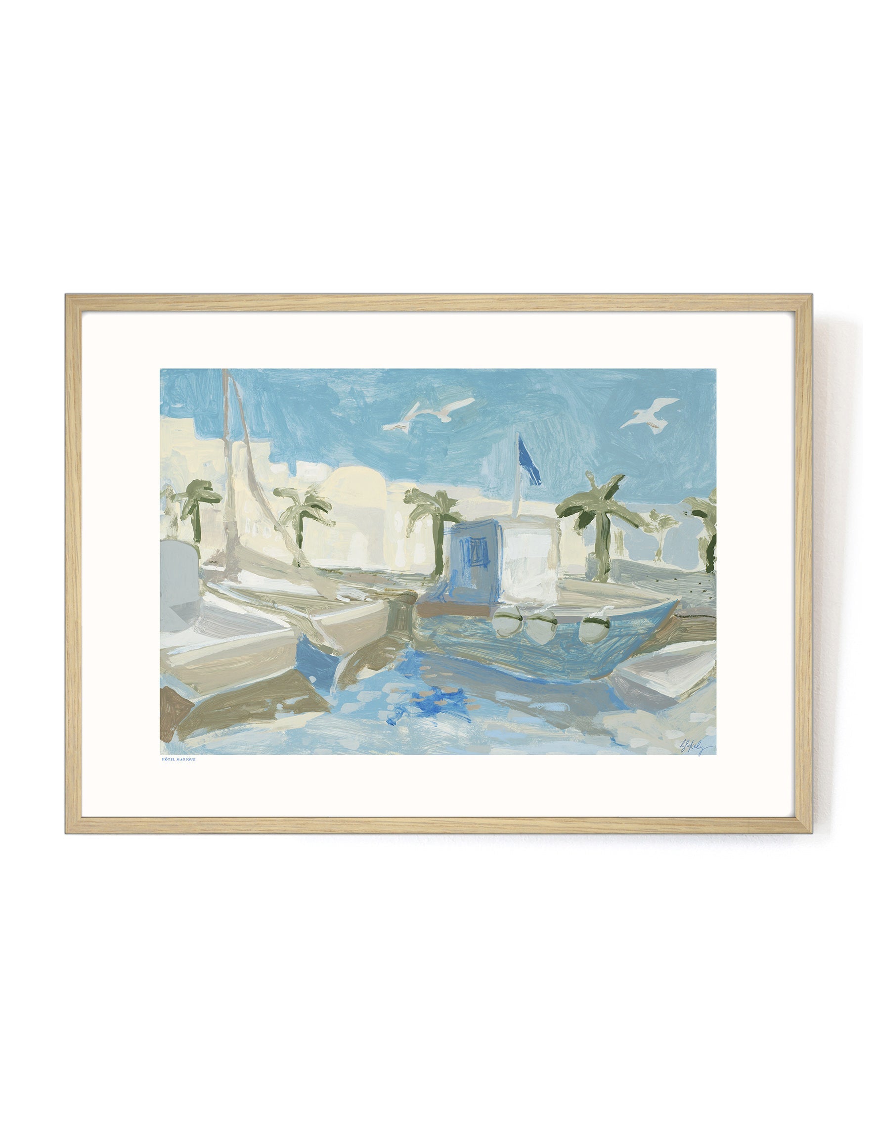 Morning Walk by Blakely Made-Art Print-A3-Oak-Hôtel Magique