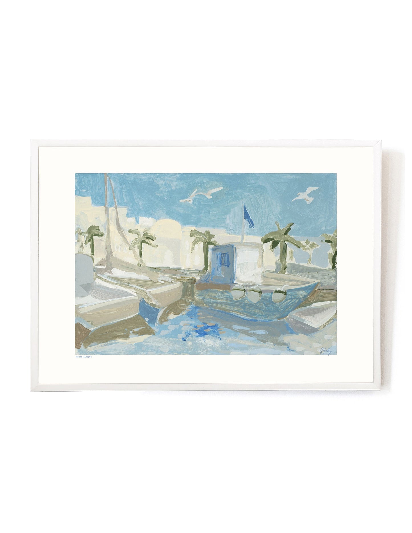 Morning Walk by Blakely Made-Art Print-A3-White-Hôtel Magique