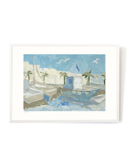 Morning Walk by Blakely Made-Art Print-A3-White-Hôtel Magique