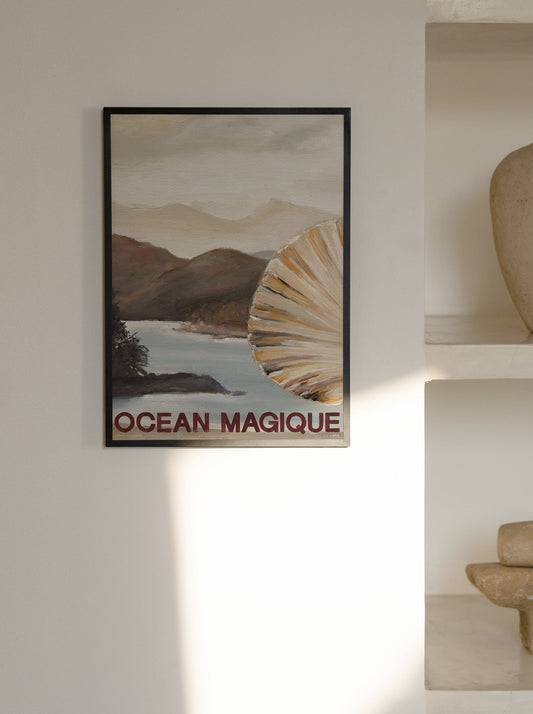 Ocean Magique by Kit Lintin-Art Print-A3-Unframed-Hôtel Magique