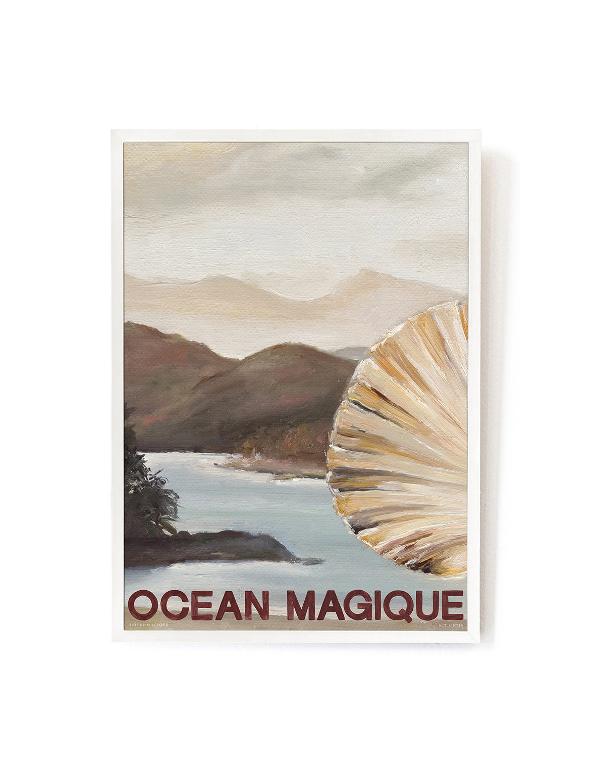 Ocean Magique by Kit Lintin-Art Print-A3-White-Hôtel Magique