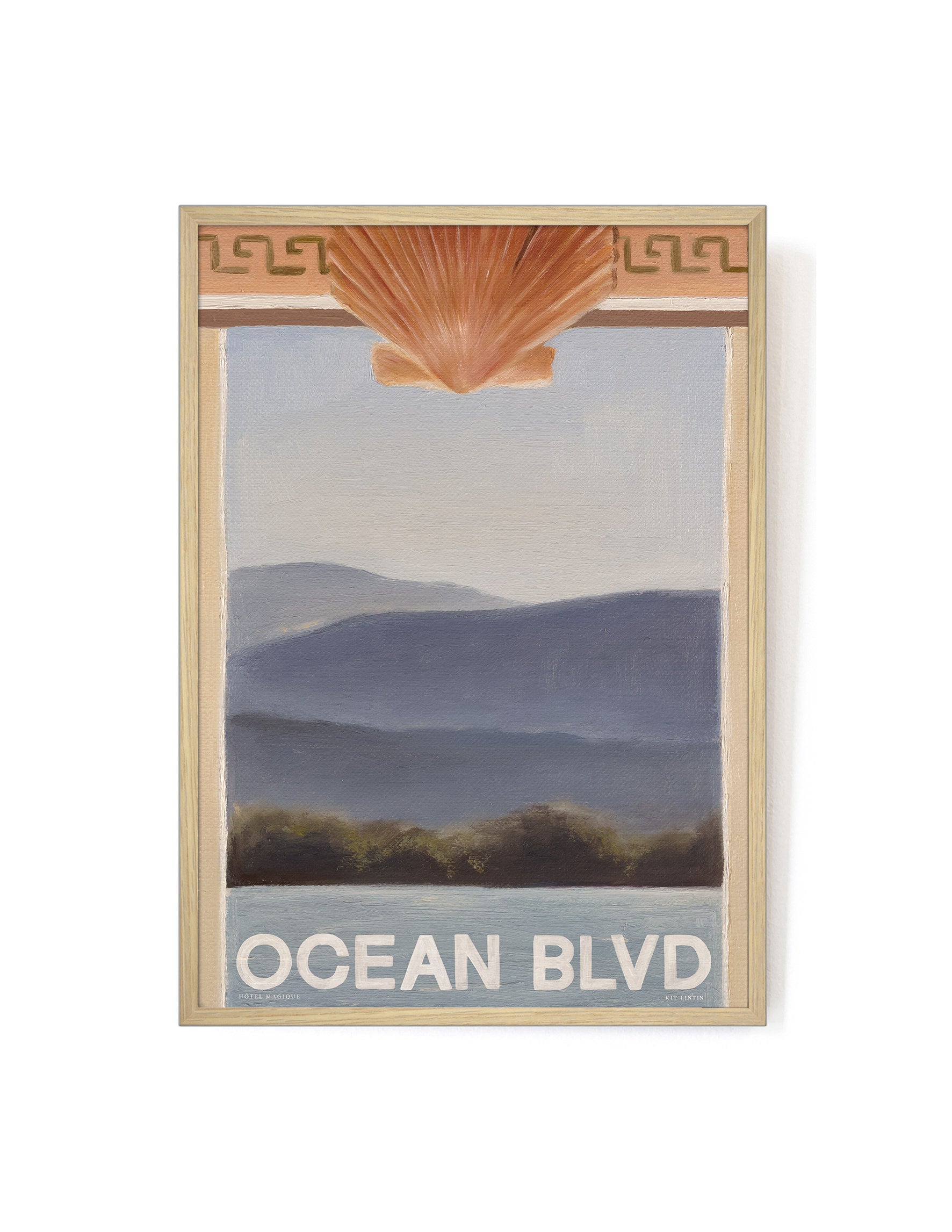 Ocean View by Kit Lintin-Art Print-A3-Oak-Hôtel Magique