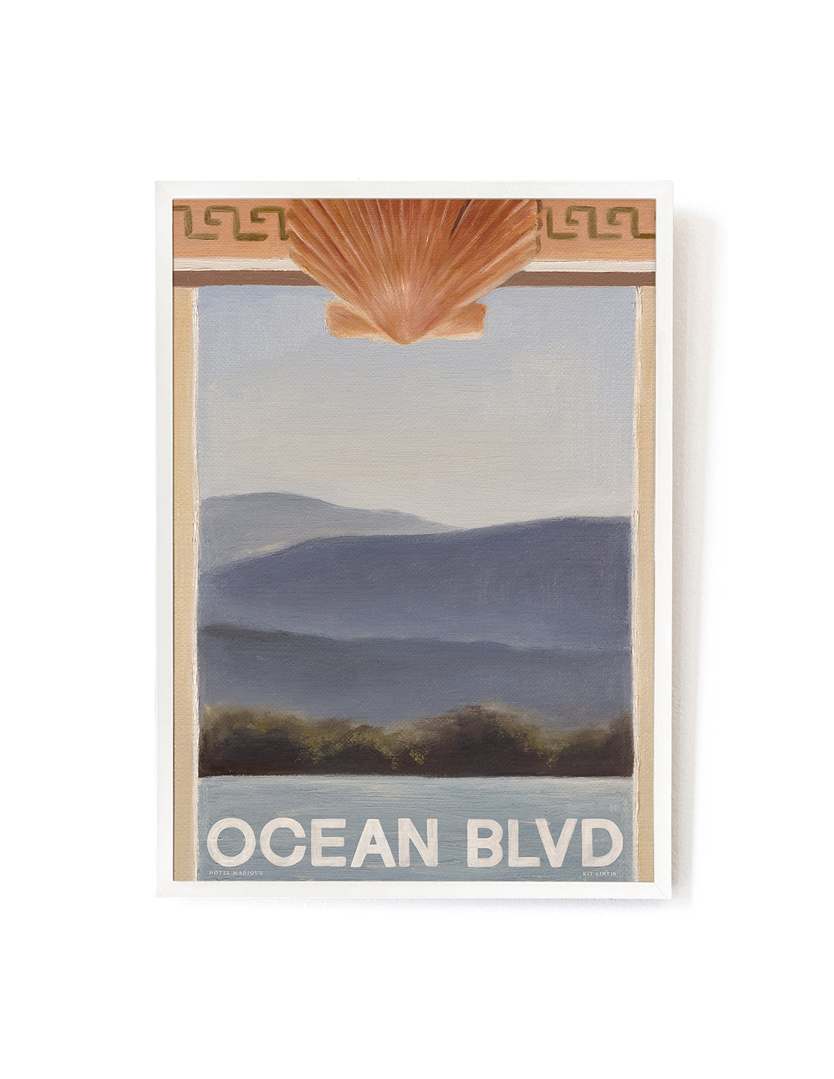 Ocean View by Kit Lintin-Art Print-A3-White-Hôtel Magique