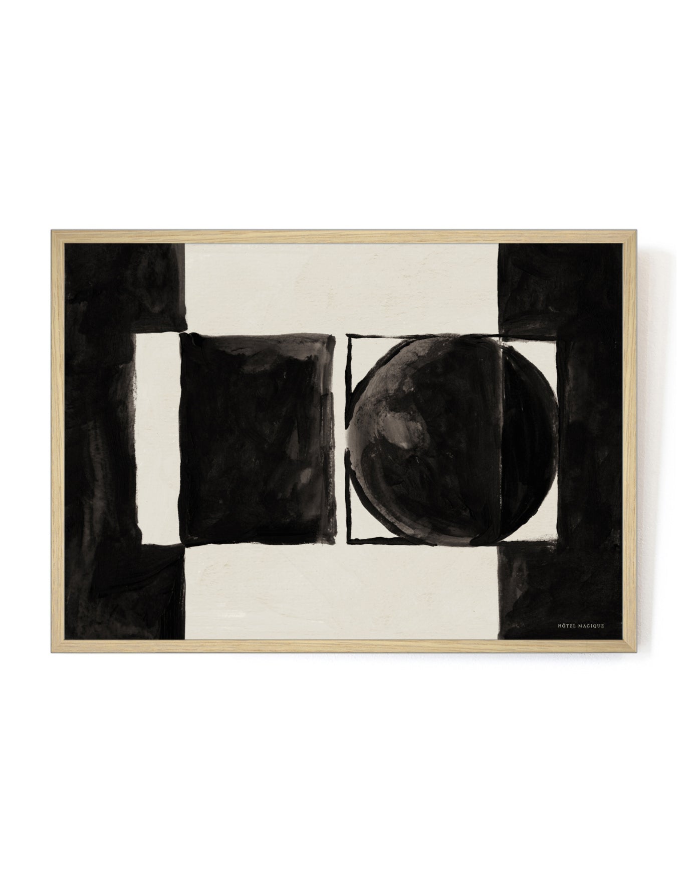 Opposites Attract art print-Art Print-A3-Oak-Hôtel Magique