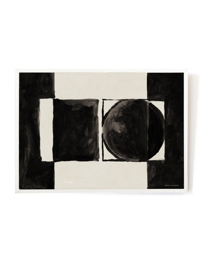 Opposites Attract art print-Art Print-A3-White-Hôtel Magique