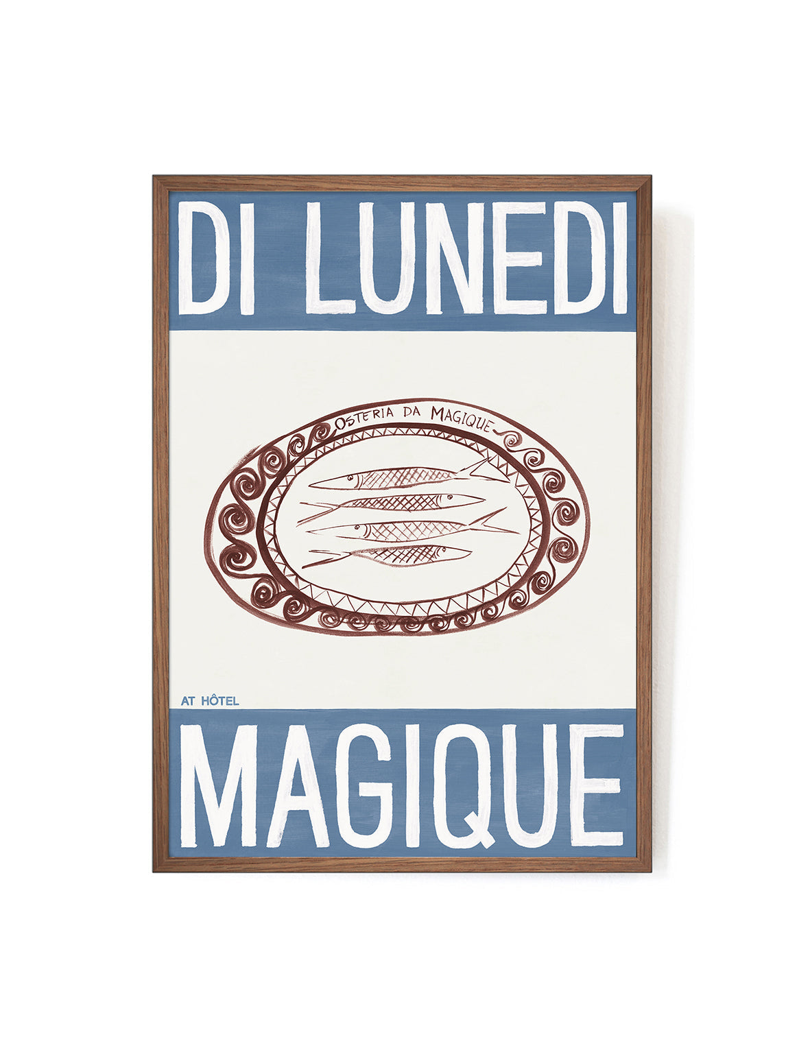 Osteria da Magique by Di Lunedi-Art Print-A3-Mahogany-Hôtel Magique