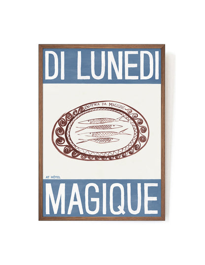 Osteria da Magique by Di Lunedi-Art Print-A3-Mahogany-Hôtel Magique