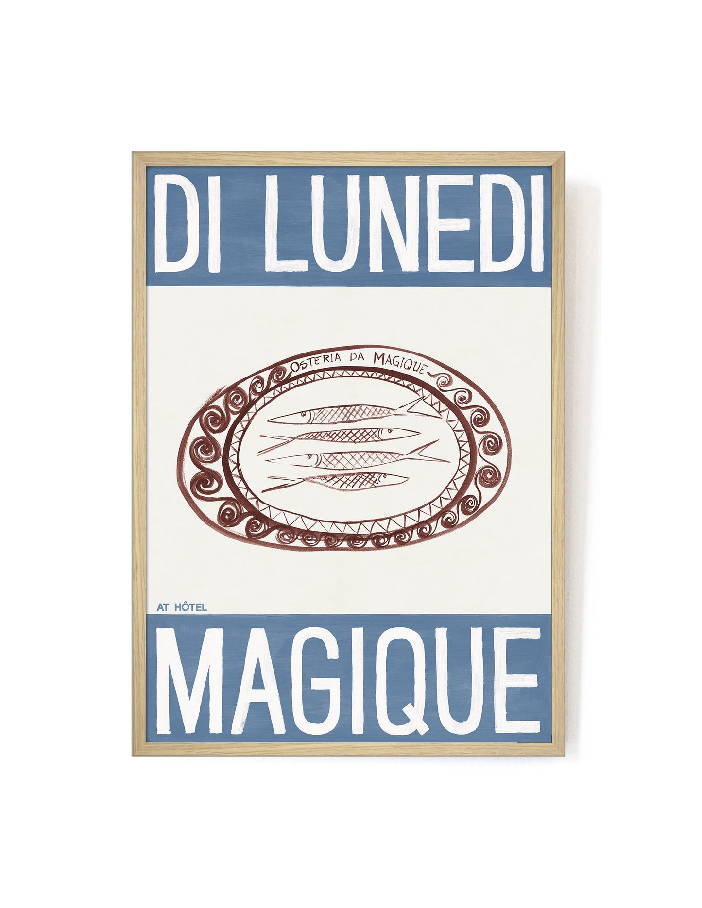 Osteria da Magique by Di Lunedi-Art Print-A3-Oak-Hôtel Magique
