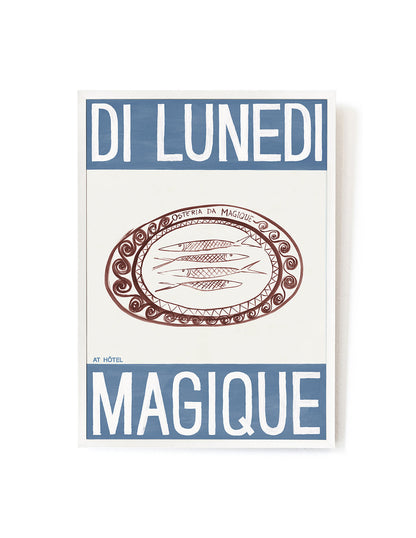 Osteria da Magique by Di Lunedi-Art Print-A3-White-Hôtel Magique