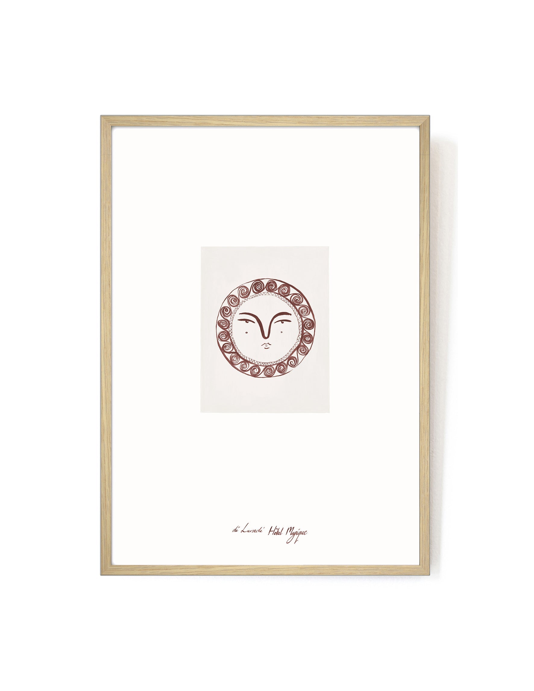 Piatto Solare by Di Lunedi-Art Print-A3-Oak-Hôtel Magique