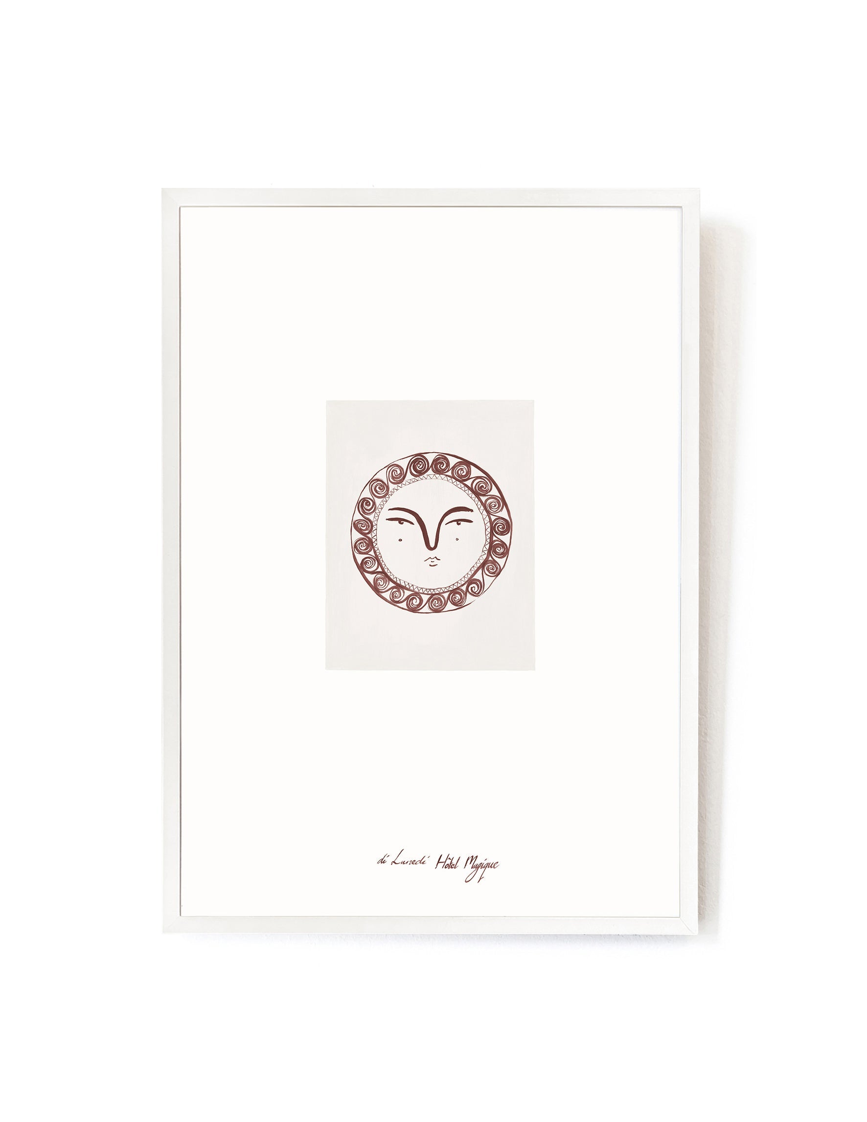 Piatto Solare by Di Lunedi-Art Print-A3-White-Hôtel Magique