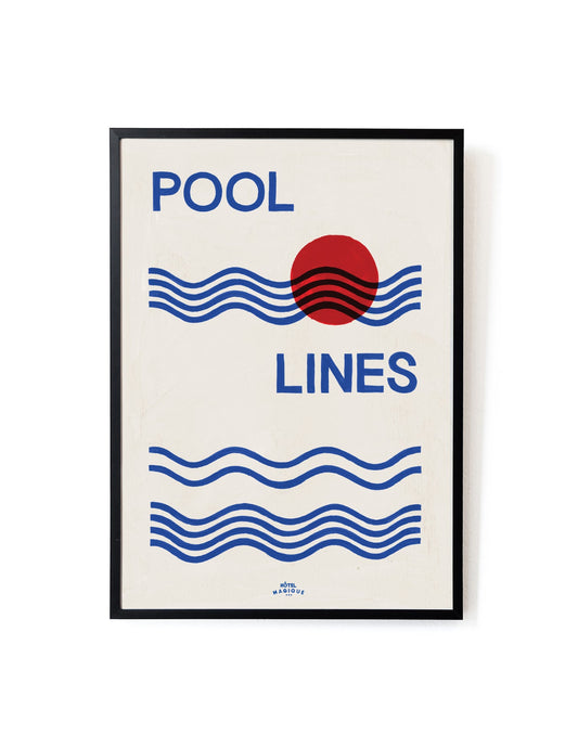 Pool Lines Art Print – Archive Sale Edition-Art Print-Hôtel Magique