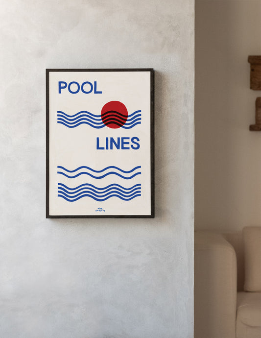 Pool Lines Art Print – Archive Sale Edition-Art Print-Hôtel Magique