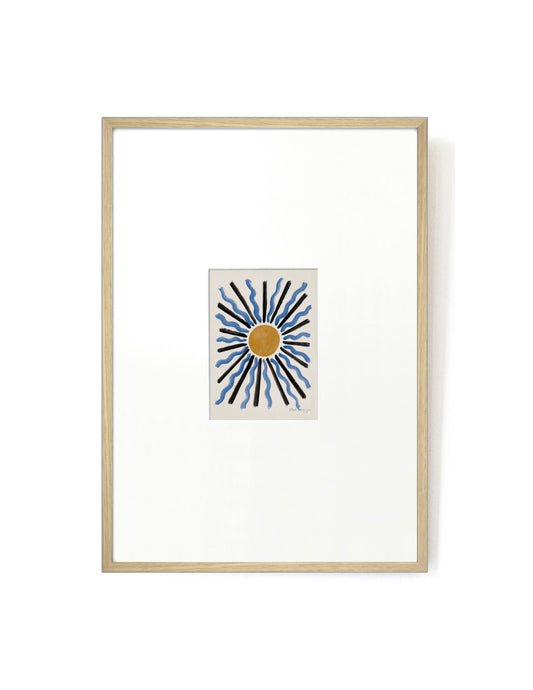 Sunrise card artwork framed-FRAME OAK-Hôtel Magique