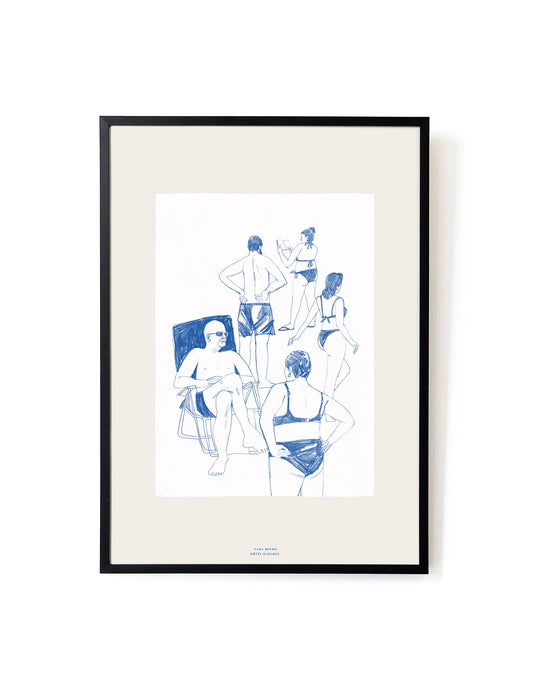 The Beach by Yana Boyko-Art Print-A3-Unframed-Hôtel Magique