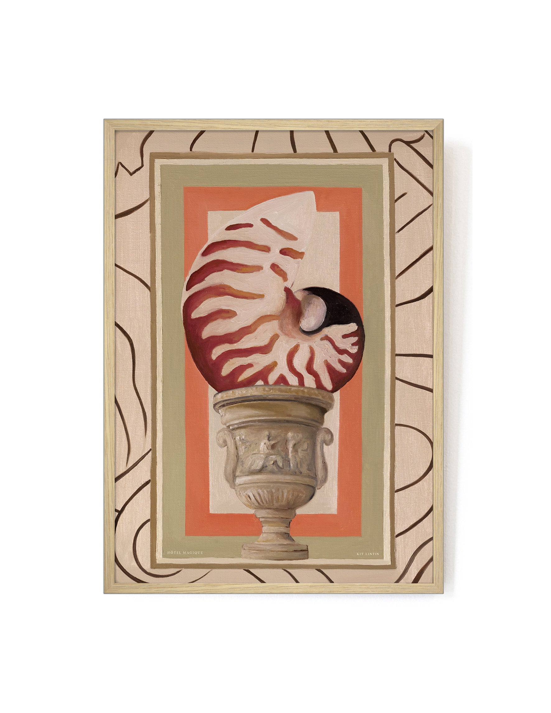 Tidal Treasure by Kit Lintin-Art Print-A3-Oak-Hôtel Magique