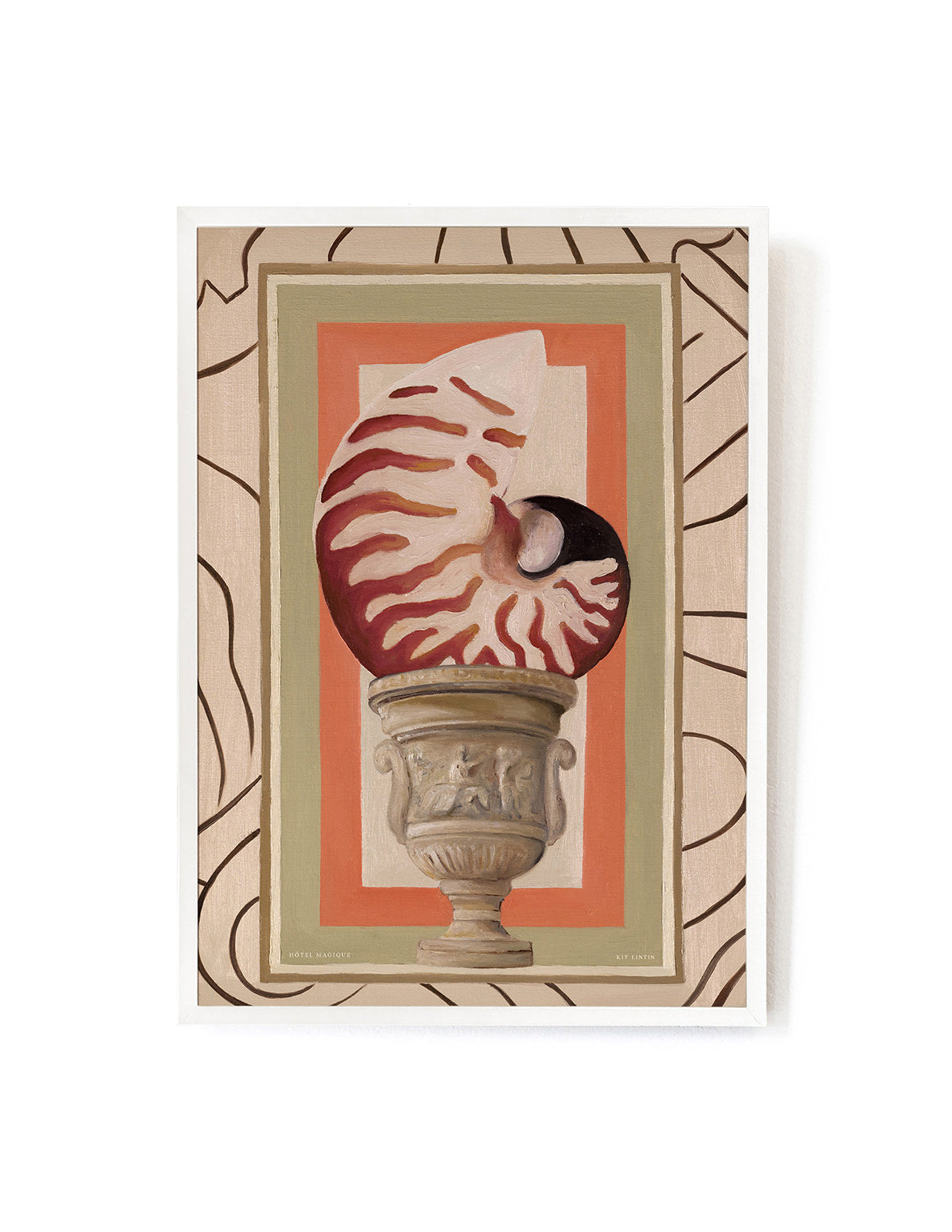 Tidal Treasure by Kit Lintin-Art Print-A3-White-Hôtel Magique