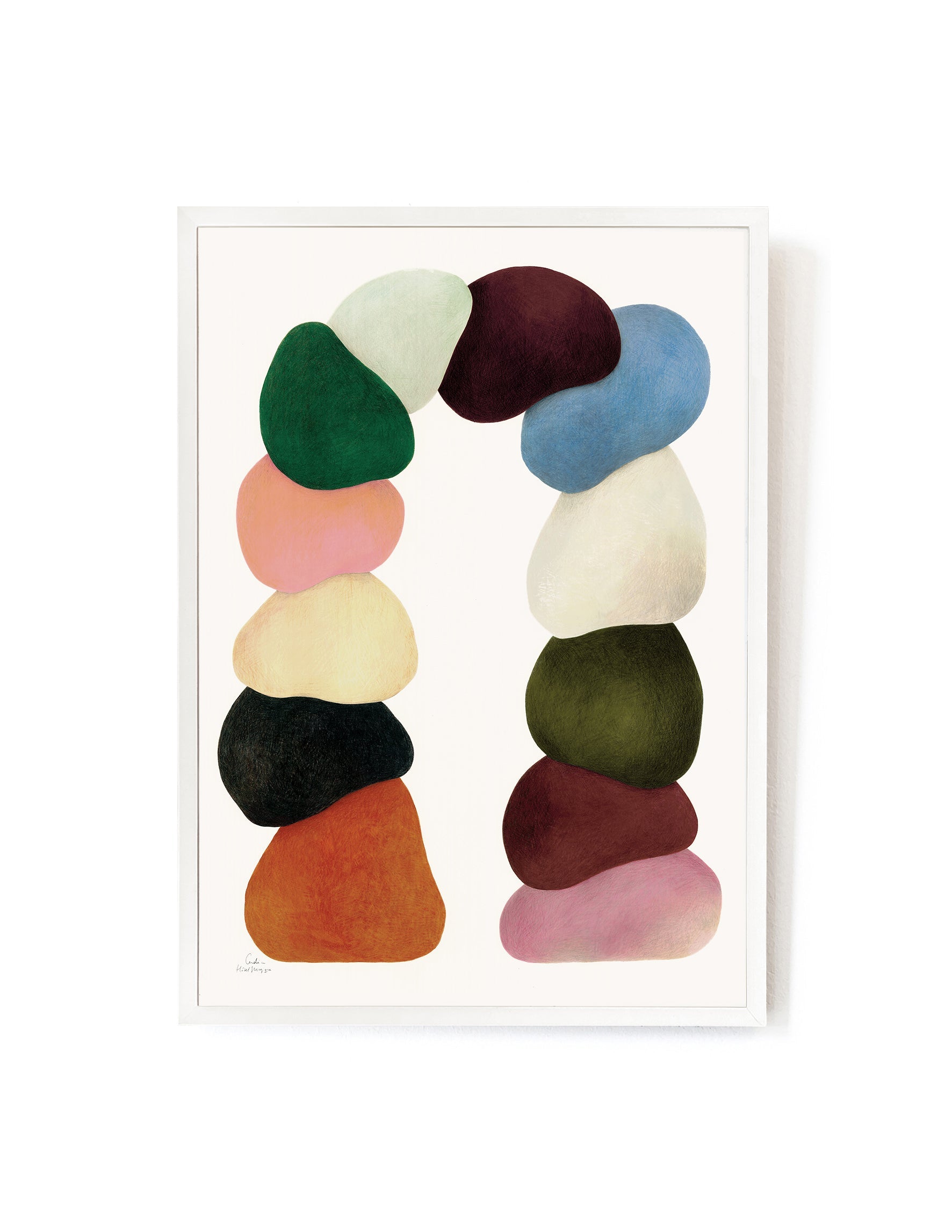 Totem by Candice Perese-Art Print-A3-White-Hôtel Magique