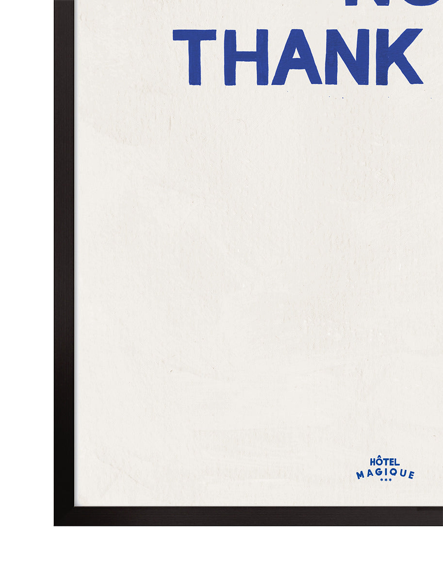 Wake Up - No, Thank You. The Blue Art Print Set – Archive Sale Edition-Art Print-Hôtel Magique