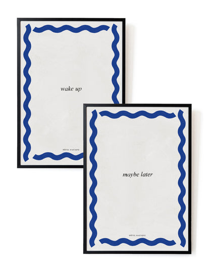 Wake up - Maybe Later Art Print Set – Archive Sale Edition-Art Print-Hôtel Magique