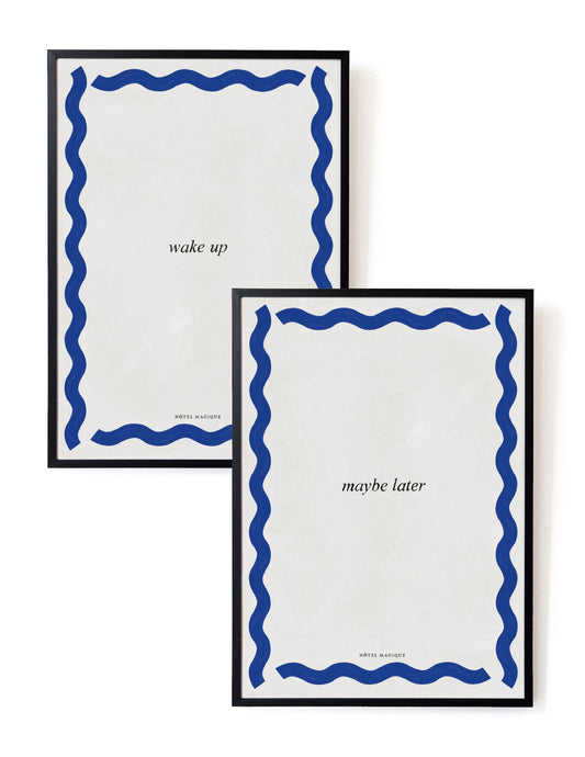 Wake up - Maybe Later Art Print Set – Archive Sale Edition-Art Print-Hôtel Magique