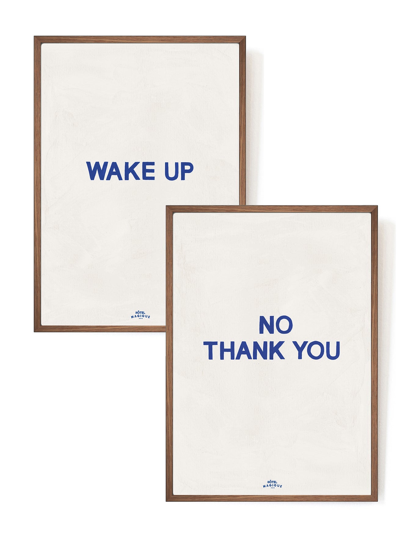 Wake up - No, thank you. The blue set-A3-Mahogany-Hôtel Magique